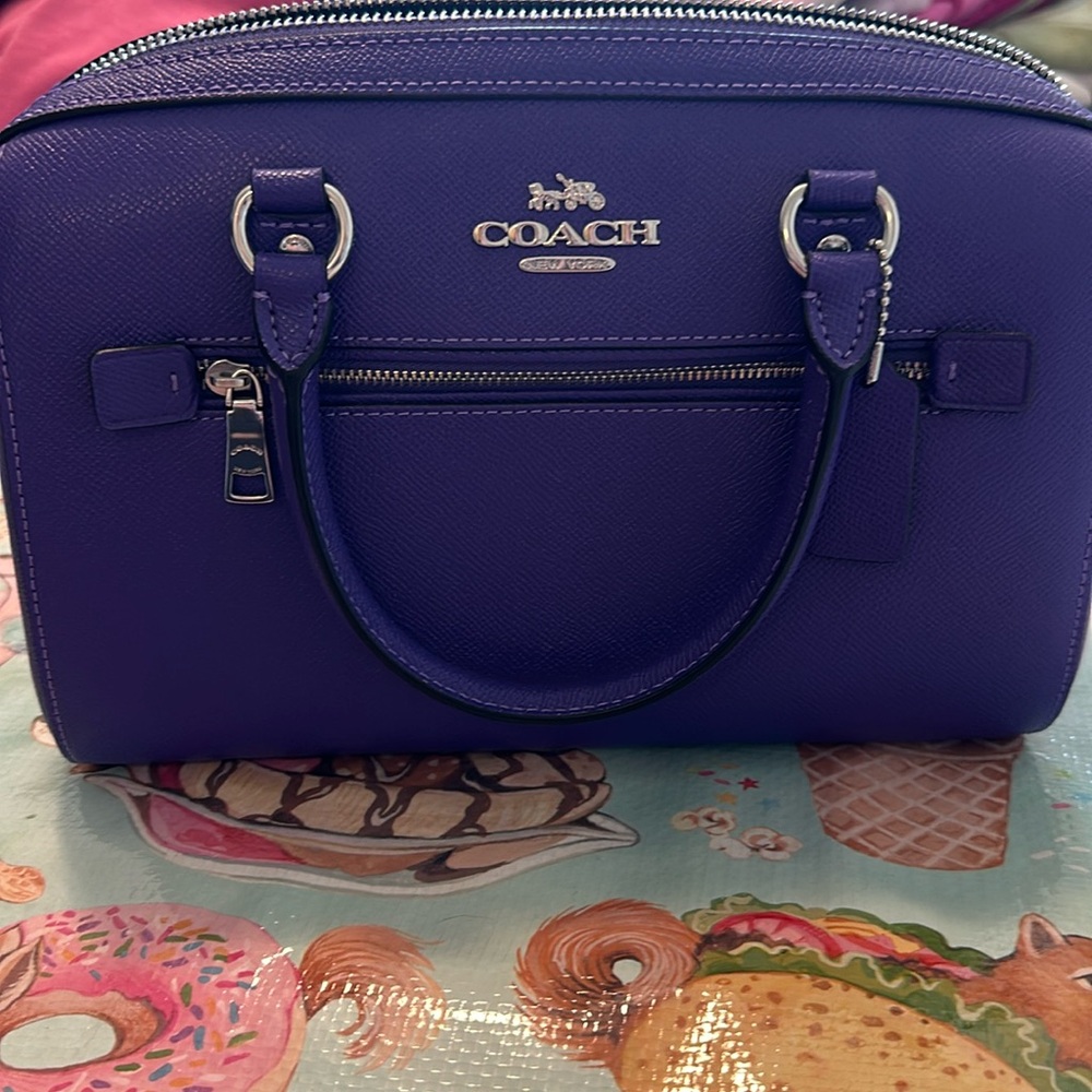 Coach Rowan Purple Crossbody with wallet